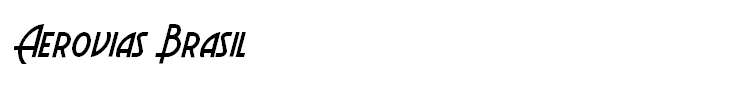 Aerovias Brasil font specimen